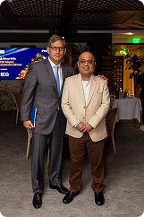 Rohit Arora with attendee